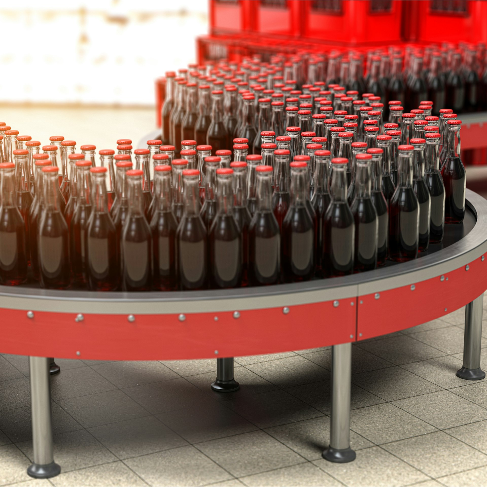 コカ・コーラの生産ライン
